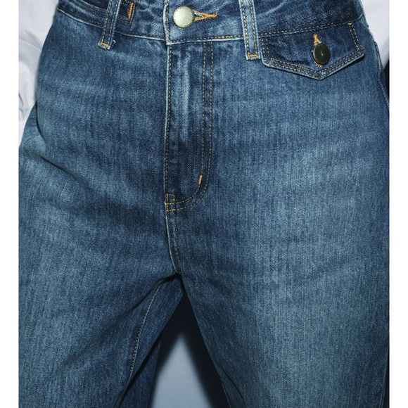 Zara Blue Flare & Wide Leg Jeans - Picture 3 of 7